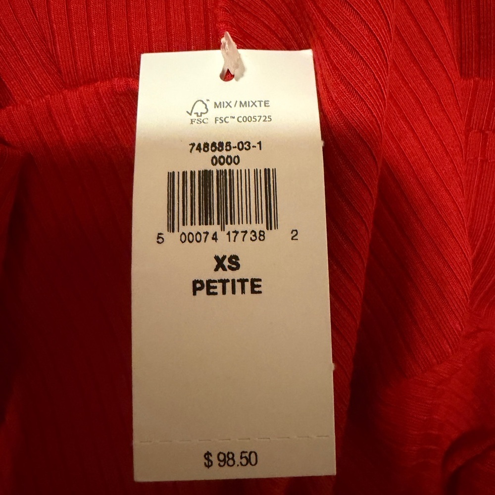 Banana Republic Strapless Red Dress - Picture 3 of 4